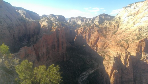 Zion från Angels Landning - USA
