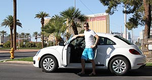 Volkswagen bubbla hyrbil i Las Vegas USA