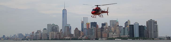 Helikoptertur över Manhattan i New York