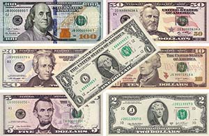 USA dollar sedlar