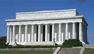 Lincoln Memorial i Washington DC USA